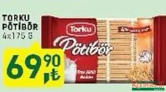 TORKU PETİBÖR BİSKÜVİ 4X175 G fiyat ve kampanya bilgisi